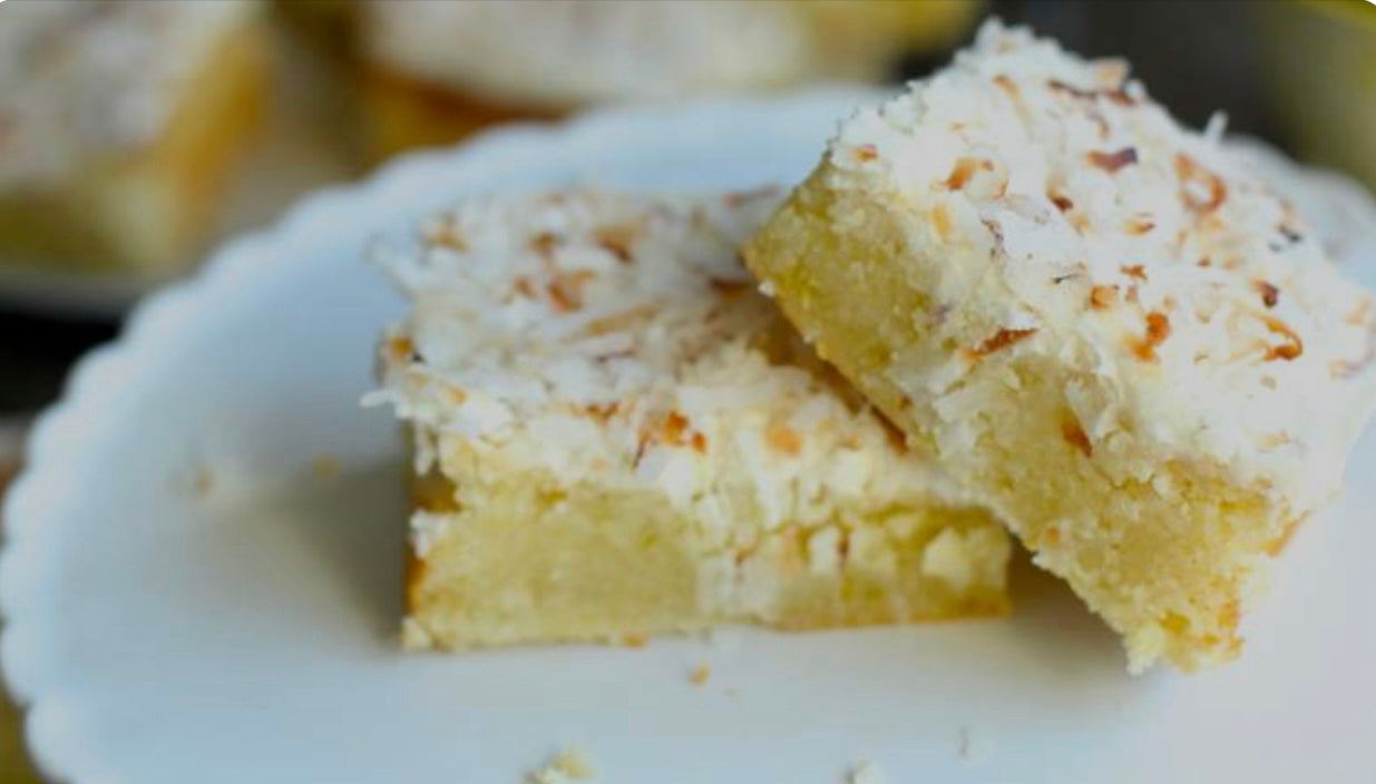 Lime & Coconut Slice