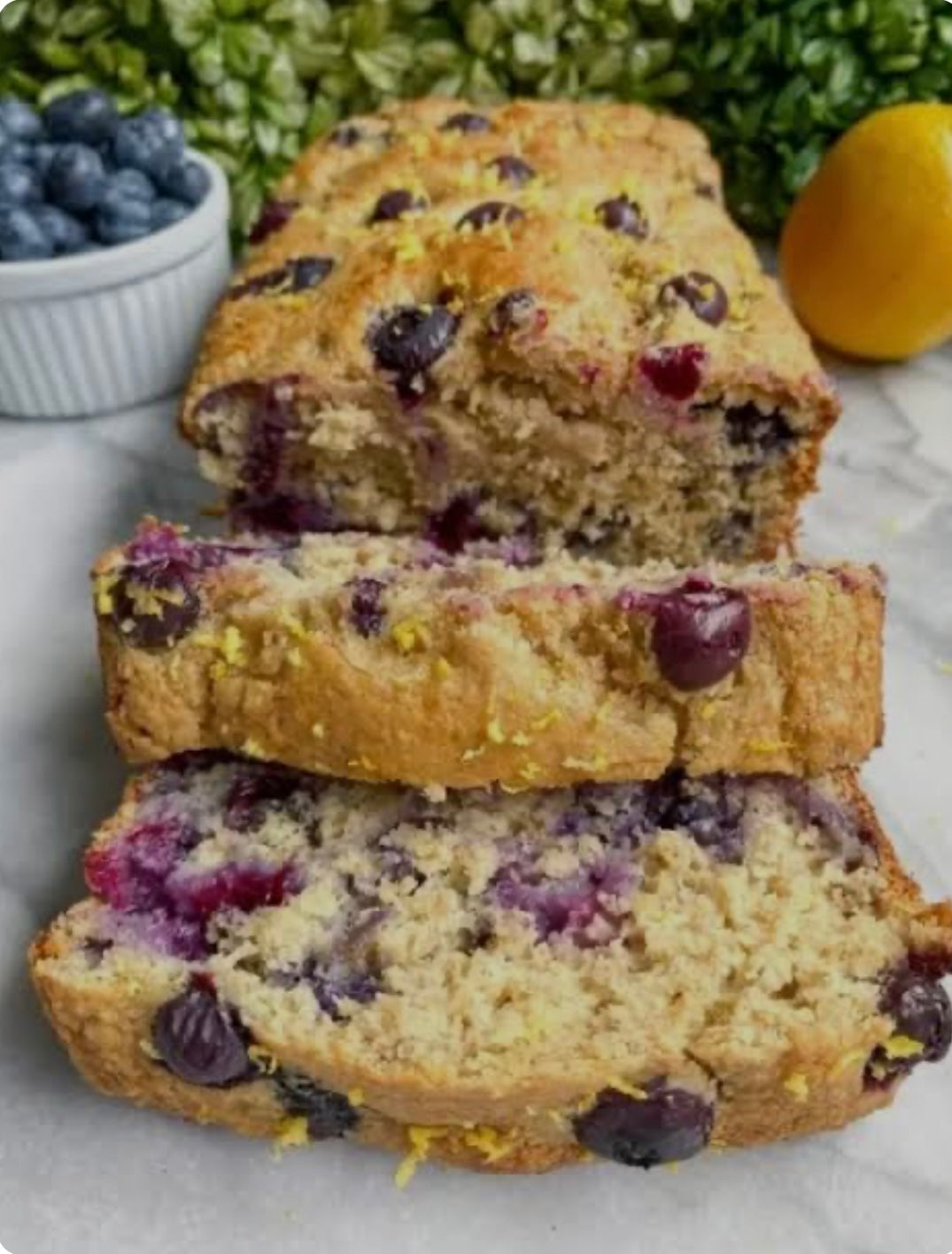 Blueberry, Banana & Lemon Breakfast Loaf