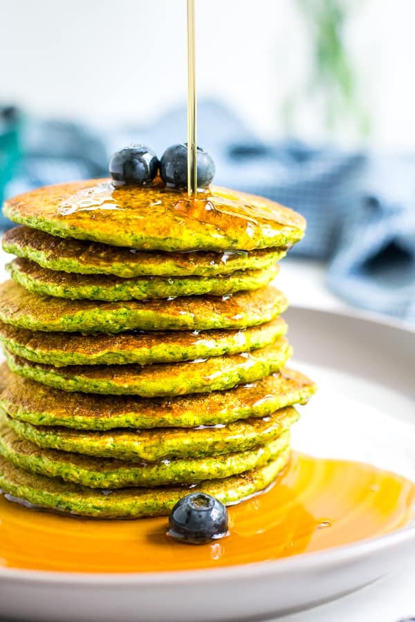 High Protein Spinach Pancakes