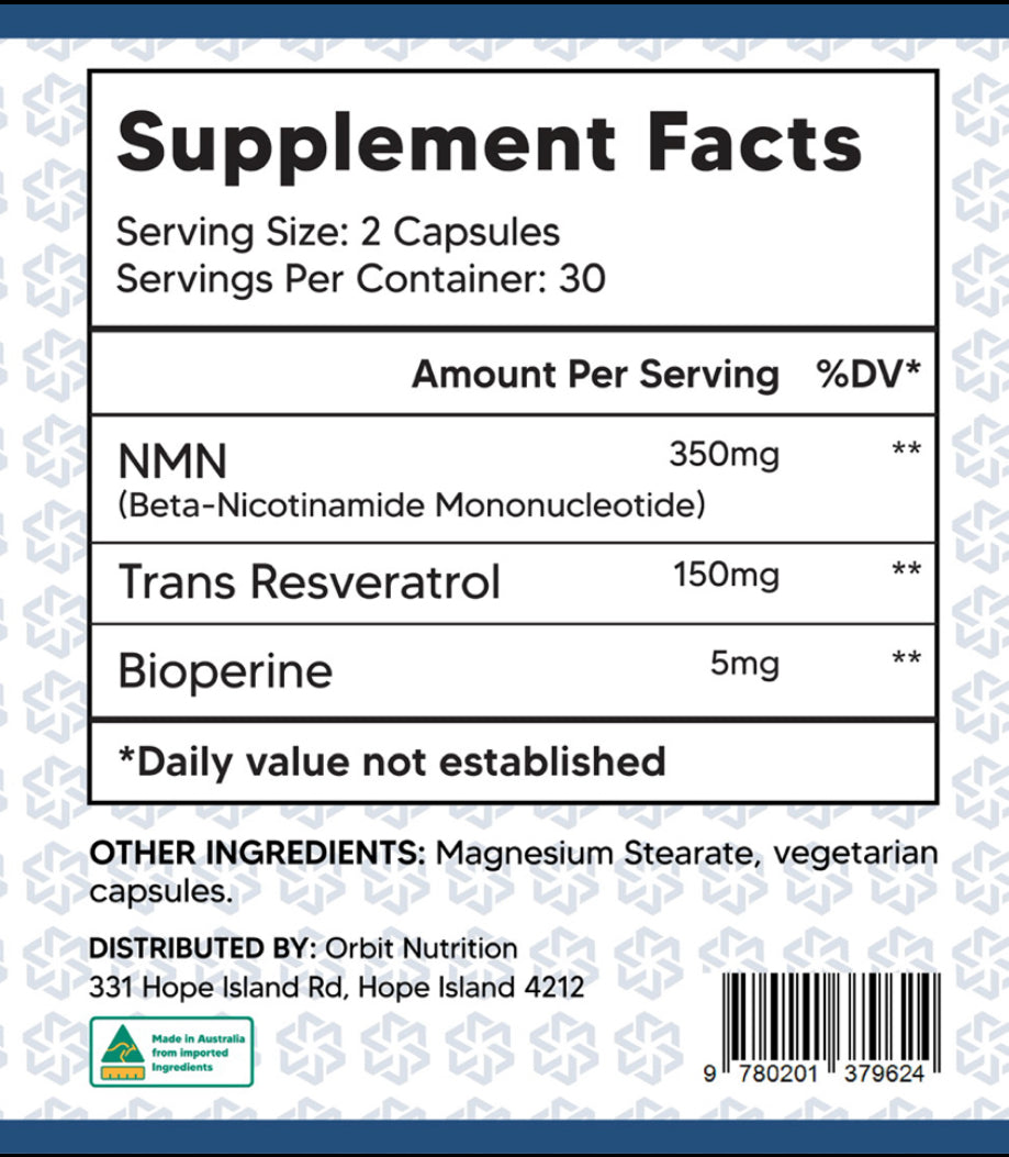 NMN Plus Trans Resveratrol