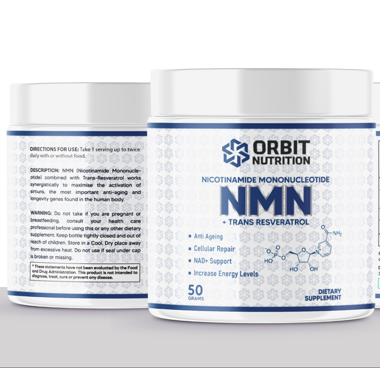 NMN + Trans-Resveratrol Pure Powder - 200 serves!